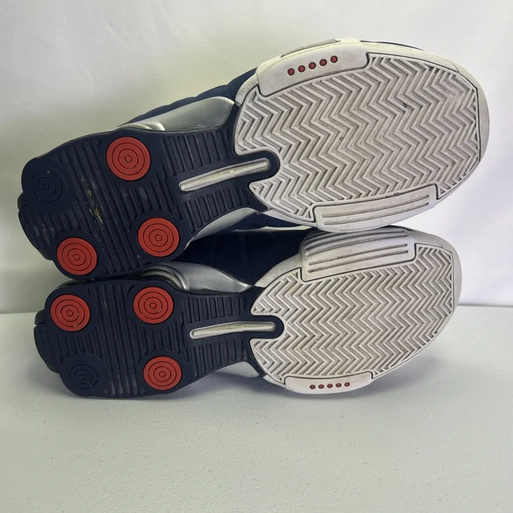 Nike Shox BB4 2012 HOH Olympic Vince Carter White Navy Men's Size 10 376918-100
